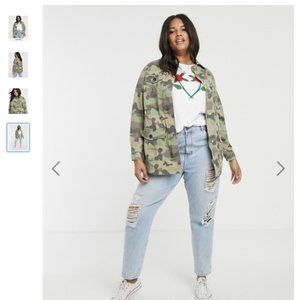 Light Weight Camo Print Utility Jacket